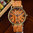 Quartz hout-look mannen horloge